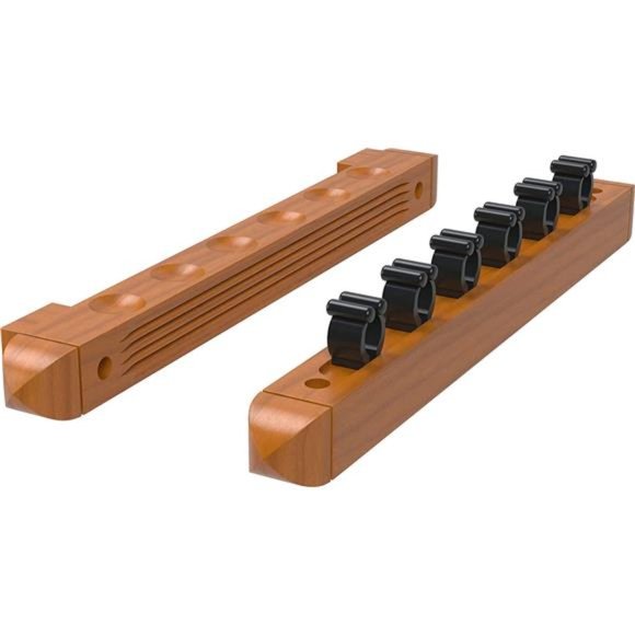 2-Piece Wall Mounted Hardwood Billiard/Pool Cue Rack, - Picture 5 of 6